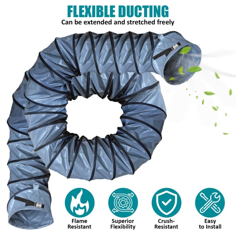 33FT Premium PVC Flexible Duct Hosing for Exhaust Fan -20 to 180°F (16 Inch ID) - Image 4