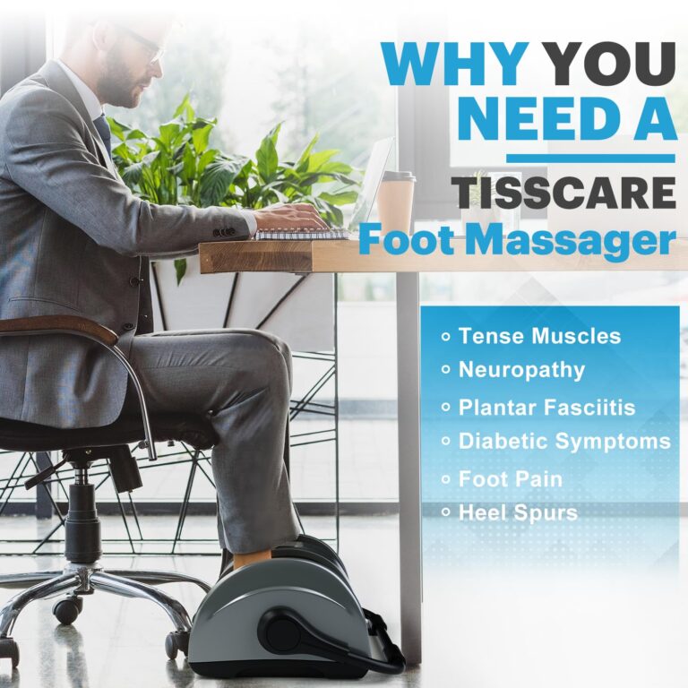 TISSCARE Shiatsu Foot Massager with Heat: FSA HSA Eligible Foot Massager for Neuropathy, Plantar Fasciitis and Pain Relief-Massage Feet/Leg/Calf/Ankle at Home/Office, Christmas Gifts for Women and Men - Image 4