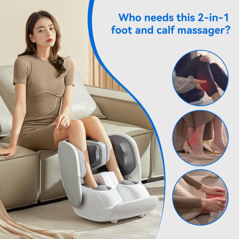 HMMSYLVA Foldable Foot and Calf Massager,2 in 1 Foot and Calf Massager with Heat for Fatigue Relief,Gifts for Men,Women - Image 5