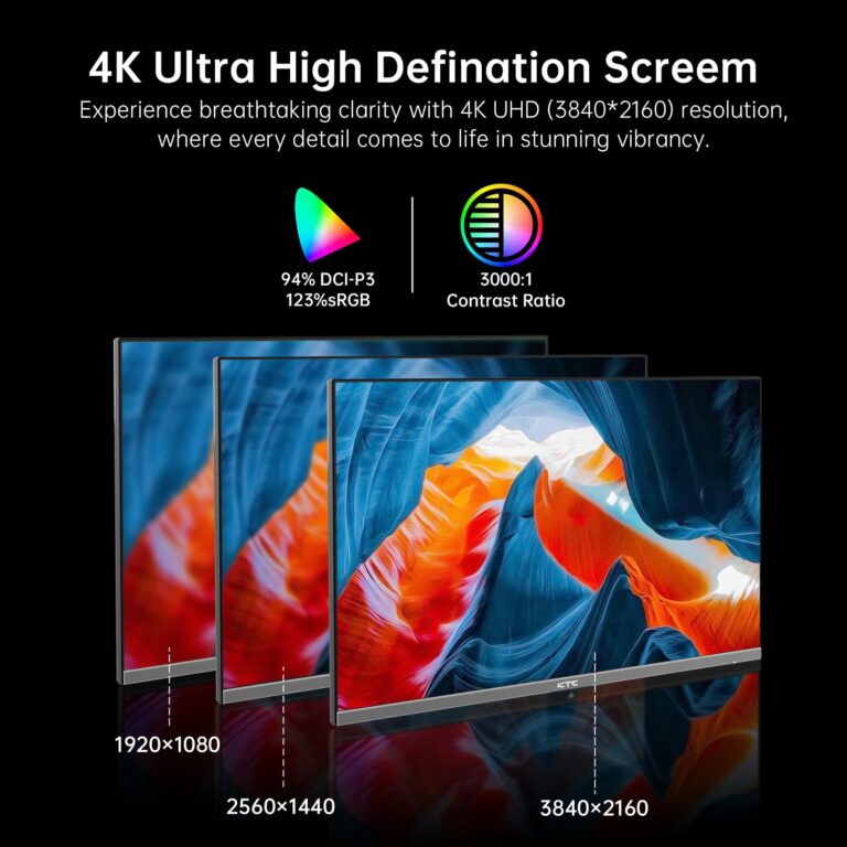 KTC 32 Inch 4K Smart Monitor with Google TV System 3840 * 2160P Netflix Licensed Type C 65W PD Speakers 5W*2 Dolby Audio Hey Google Voice Remote HDR WiFi Bluetooth VESA Tiltable 32 in Smart TV - Image 8