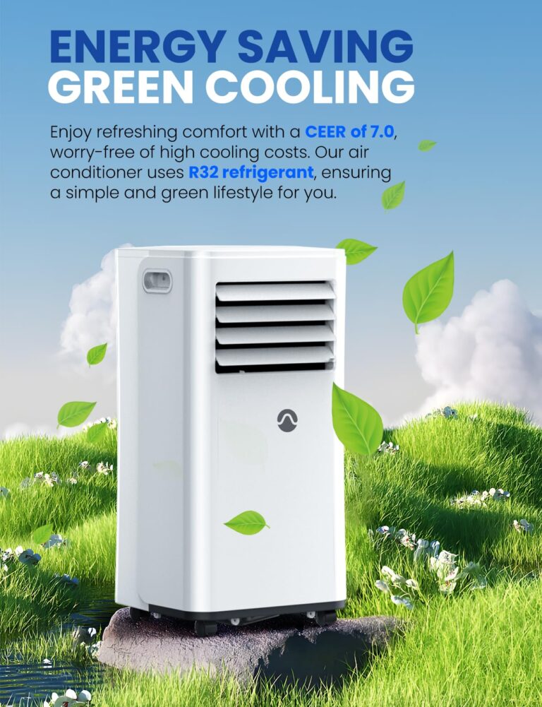 Portable Air Conditioners, 10000 BTU Air Conditioner Portable for Room up to 450 Sq. Ft., 3-in-1 Portable AC Unit with Digital Display, Remote Control, Window Installation Kit, 24H Timer, Sleep Mode - Image 4