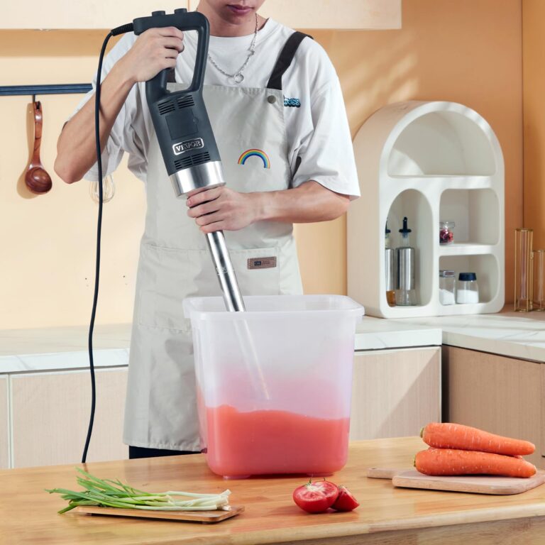 VEVOR Commercial Immersion Blender, 500 Watt 20Inch Heavy Duty Hand Mixer, Variable Speed Mixer with 304 Stainless Steel Blade, Multi-Purpose Portable Mixer for Soup, Smoothie, Puree, Baby Food - Image 3