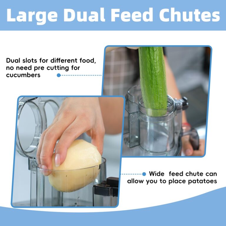 Magiccos 14-Cup French-Fry-Cutter Storage-Drawer Food-Processor - XL Bowl, Large Chute & Storage Drawer, Slicing & Shredding, Chopping & Mixing, For Fries, Cheese, Meat & Veggie Prep, For Home Kitchen - Image 4