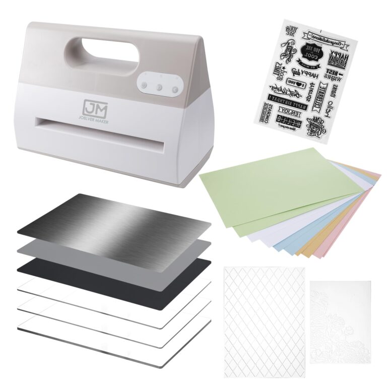Joelver Maker Electric A4 Die Cutting & Embossing Machine for Arts & Crafts, Scrapbooking & Cardmaking,9” Opening (Grey)