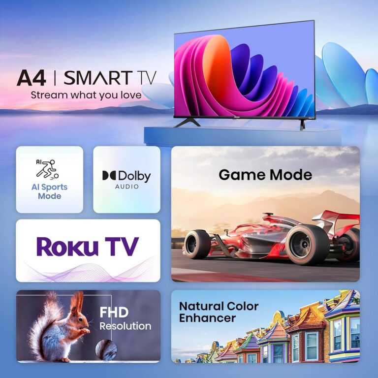 Hisense 43-Inch Class A4 Series FHD 1080p Smart Roku TV with Alexa Compatibility (43A4NR, 2024 Model) - Dolby Audio, Slim Bezel Design, Google Assistant - Image 14