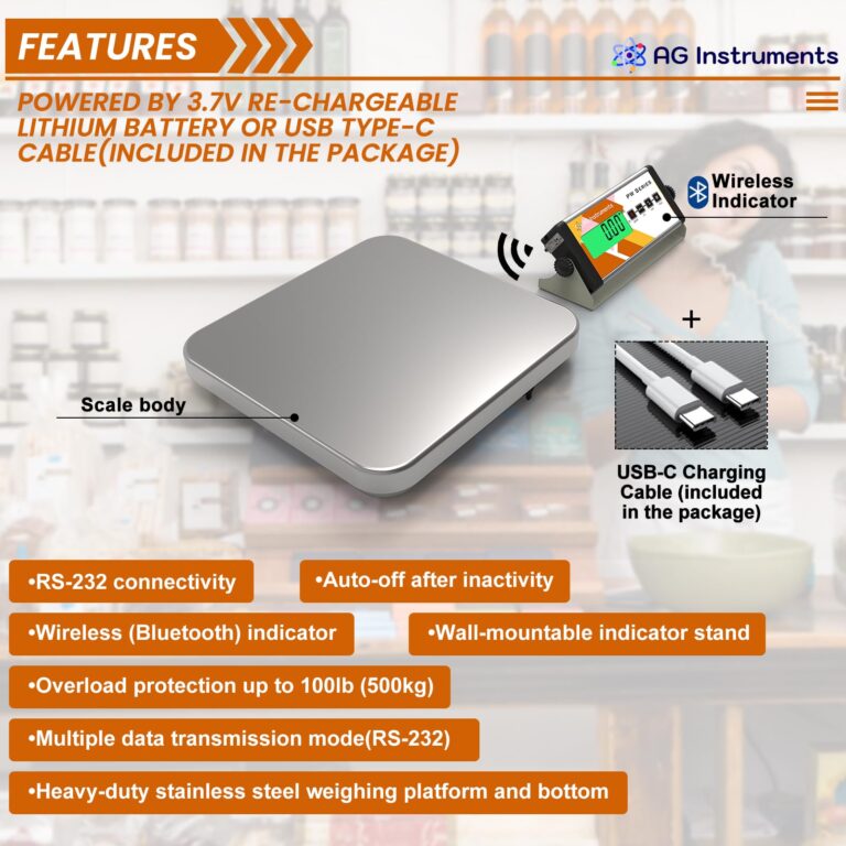 Electronic Parcel Scale, Wireless Connection, 330lb x 1.6oz, Heavy Duty Stainless Steel Platform, Shipping Scale Postal Scale for Packages, UPS USPS Postal Office FedEx DHL - Image 6