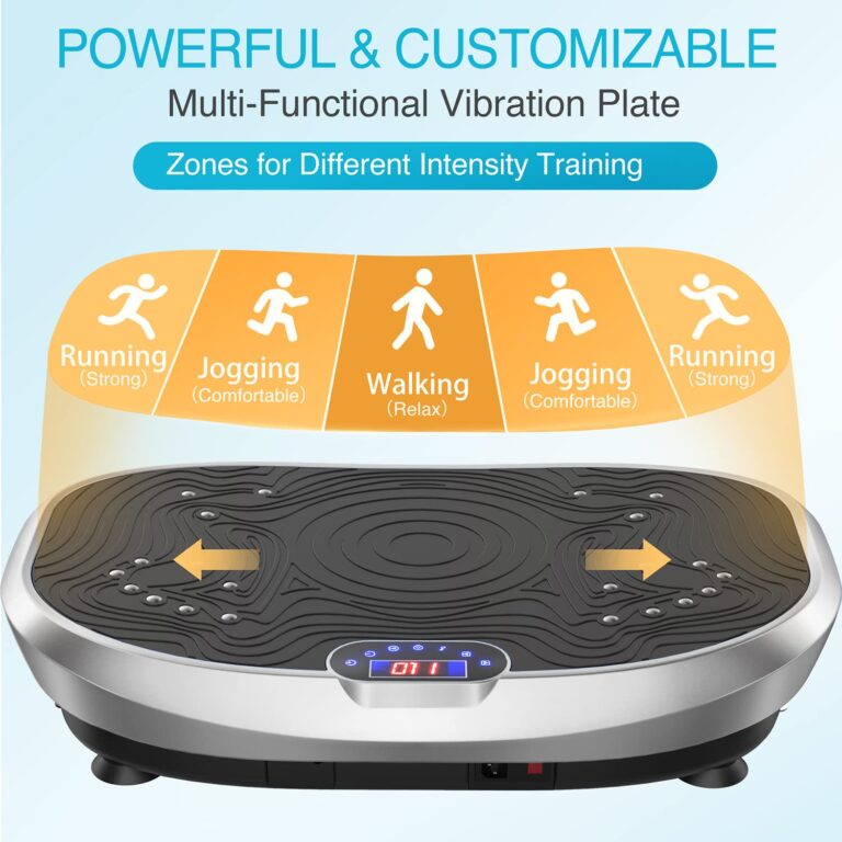 AXV Vibration Plate Exercise Machine Whole Body Workout Music Vibrate Fitness Platform Lymphatic Drainage Machine for Weight Loss Shaping Toning Wellness Home Gyms Workout - Image 6