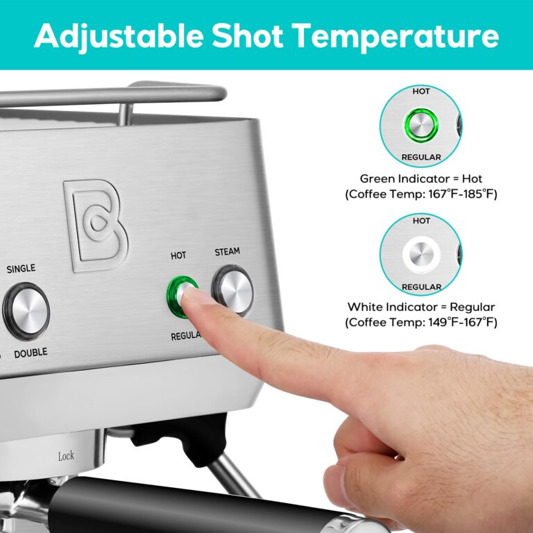 CASABREWS Espresso Machines with Milk Frother, 20 Bar Espresso Maker with Hot Water Wand for Americano, Latte, Cappuccino, Espresso Coffee Machine with Adjustable Temperature, Gifts for Coffee Lovers - Image 4