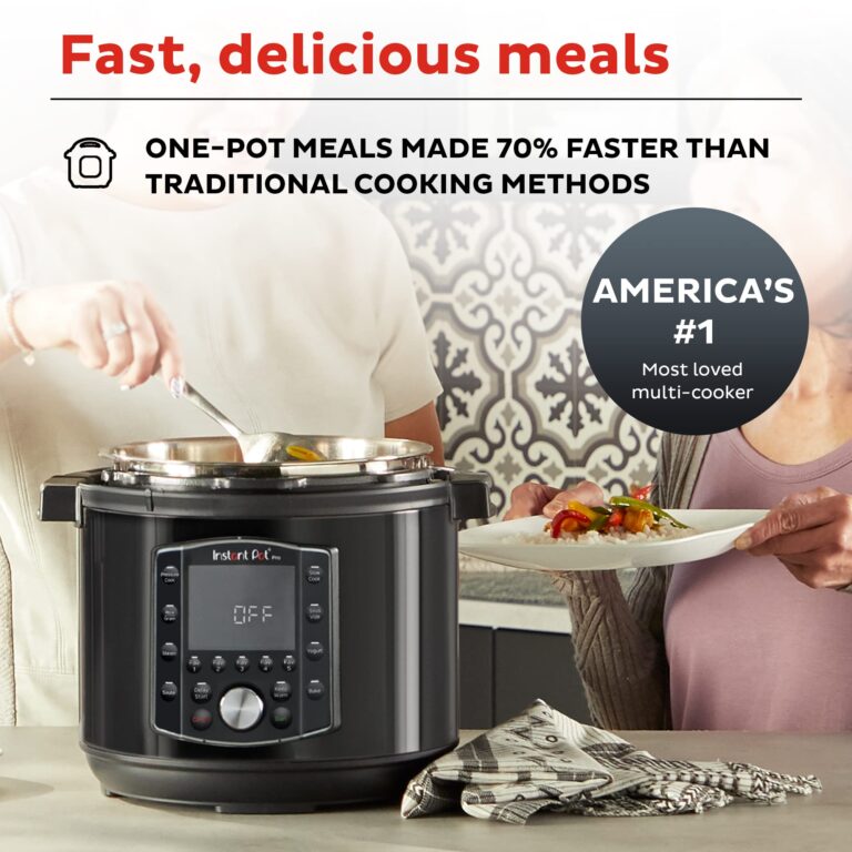 Instant Pot Pro 10-in-1 Pressure Cooker (8QT, 0) + Stainless Steel Inner Pot with Handles - Image 6