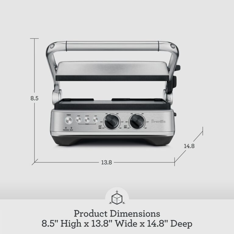 Breville BGR700BSS Sear and Press Grill, Brushed Stainless Steel - Image 2