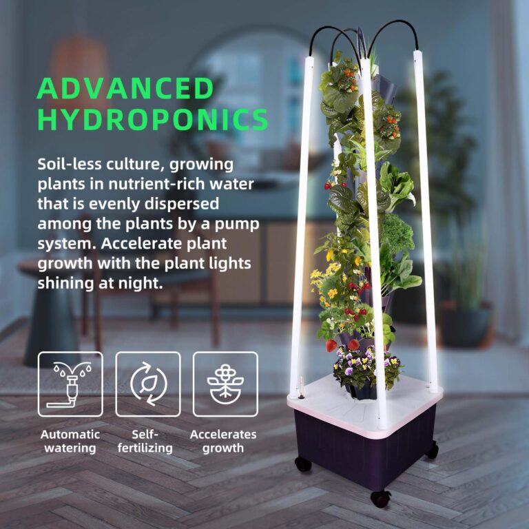 Hydroponic Growing System with Grow Lights, Indoor Gardening System, Grow Plant Food at Home with 40 Pieces at a time for Fruits, Vegetables, Herbs, and Miniature Greens (No Seedlings Included) - Image 5