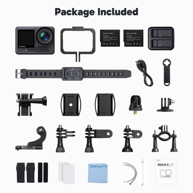 AKASO Brave 8 Lite Waterproof Action Camera with 4K60 Ultra HD Video, 20MP Photos, HDR, Touch Screen, SuperSmooth Stabilization, 8X Slow Motion, Zoom, Super Wide Angle, Remote Control and Accessories - Image 2