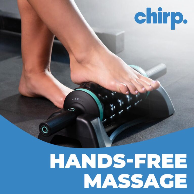 Chirp RPM Rolling Percussive Massager, Percussive Therapy, Whole Body Relief, Deep Tissue and Muscle Recovery, Percussion Massage, Rechargeable, Hands-Free Base, Powerful, 5-Speed Reversible Spin - Image 3