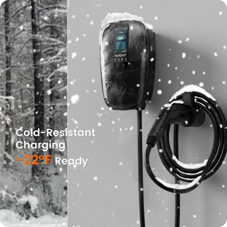 NURZVIY Level 2 EV Charger for Home 48 Amp 240V Electric Vehicle Charging Station with App Control, Indoor/Outdoor EVSE with WiFi/Bluetooth, Hardwired - Image 3