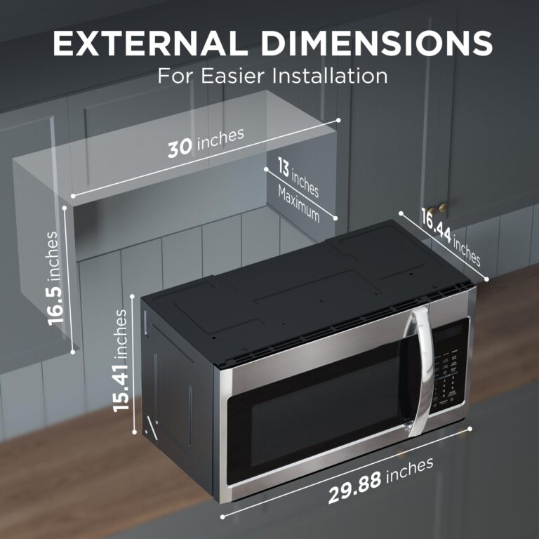 BLACK+DECKER EM044KB19 Over The Range Microwave Oven with One Touch, 1000 Watts, 400 CFM and Sensor Cooking, OTR 1.9 Cu.ft - Image 5
