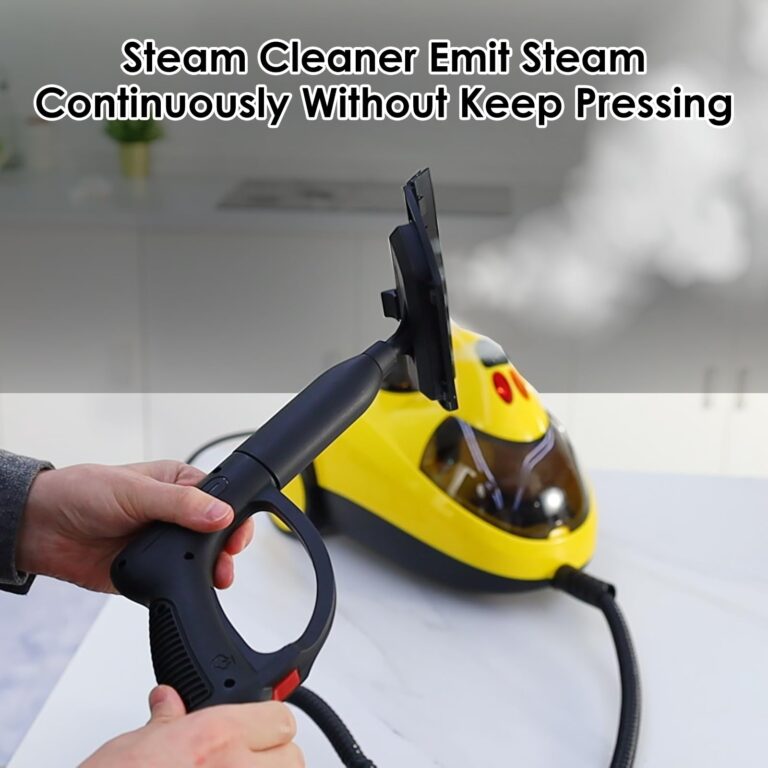 Potlimepan 1500 Watt Deep Steam Cleaner With Attachments - Portable for Home, Upholstery, Tile and Grout - On-Board Storage (WJ528(NK-0698)) - Image 4