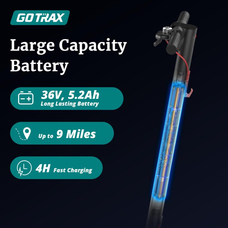 Gotrax GXL V2 Electric Scooter, 8.5" Solid Tire, Max 9 Mile and 15.5Mph Speed Power by 250W Motor, Lightweight 25.95lb, Cruise Control Aluminum Alloy Frame Foldable Commuting Escooter for Adults 13+ - Image 5