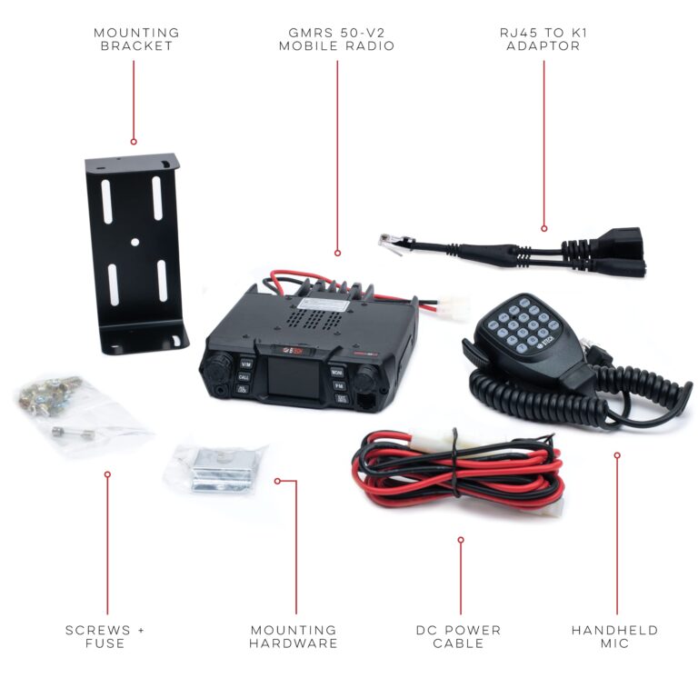 BTECH GMRS-50V2 50W 256 Fully Customizable Channels Mobile GMRS Two-Way Radio. Repeater Compatible, Dual Band Scanning (VHF/UHF), FM, & NOAA Weather Broadcast Receiver - Image 4