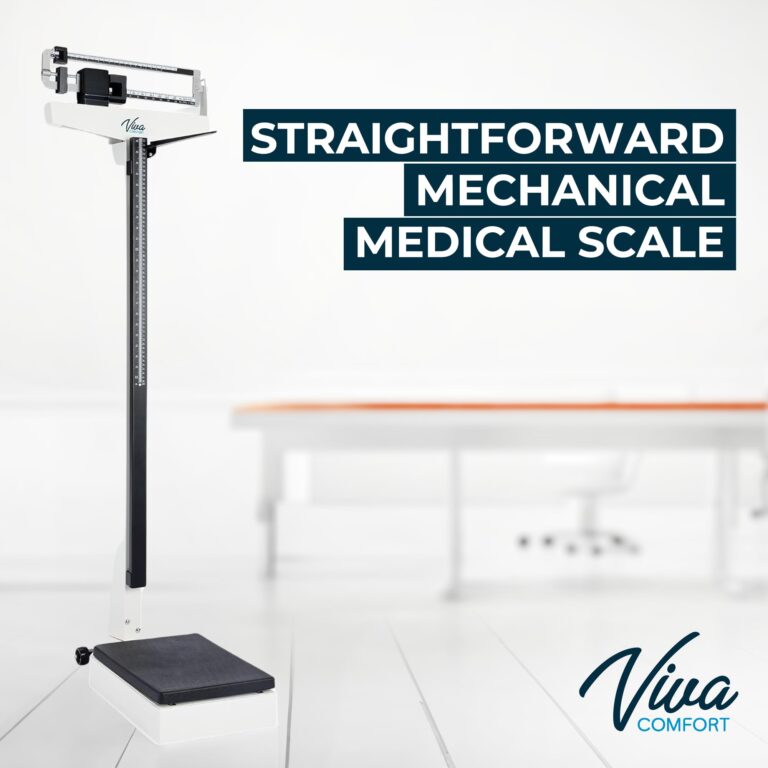 VivaComfort Medical Office Beam Scale, Analog Medical Grade Height and Weight Scale, Mechanical Bathroom and Gym Scale, Weight Capacity 440 lbs - Image 5