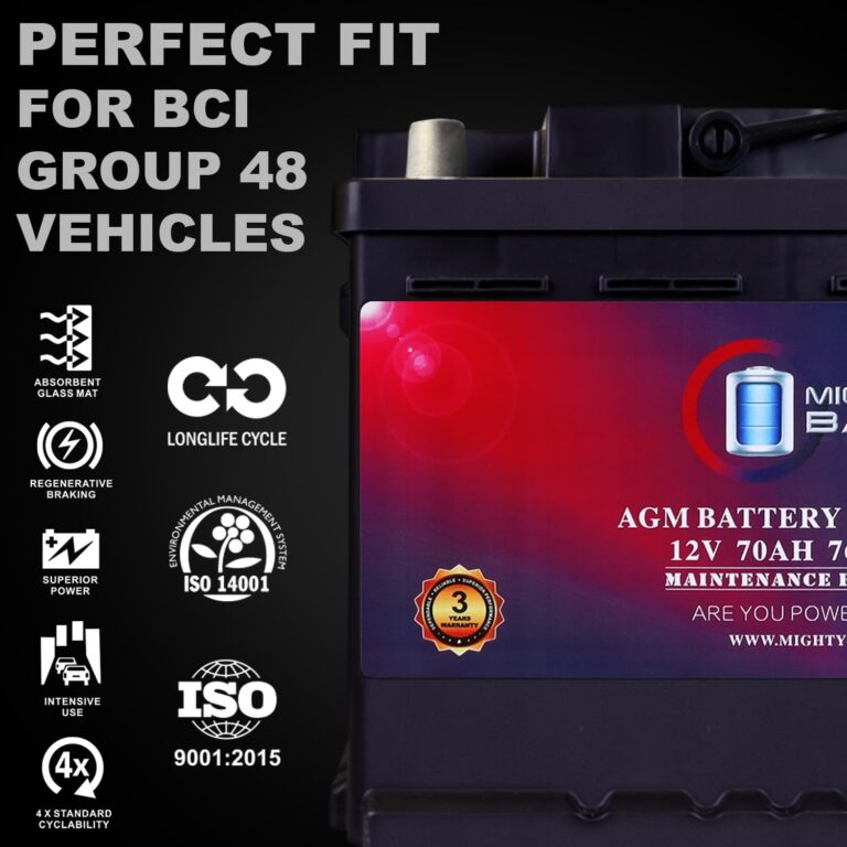 Mighty Max Battery MM-H6 Start and Stop Car BCI Group Size 48 12V 70 AH, 120RC, 760 CCA Rechargeable AGM Car Battery - Image 5