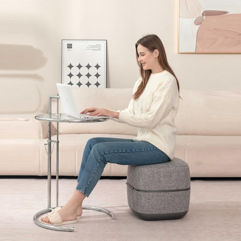 Ottoman Foot Massager by Ottossage, Massaging Ottoman with Removable Lid provides Air Compression, Shiatsu kneading, intense vibration and heat therapy. Extra Powerful with upgraded li-ion battery. - Image 2