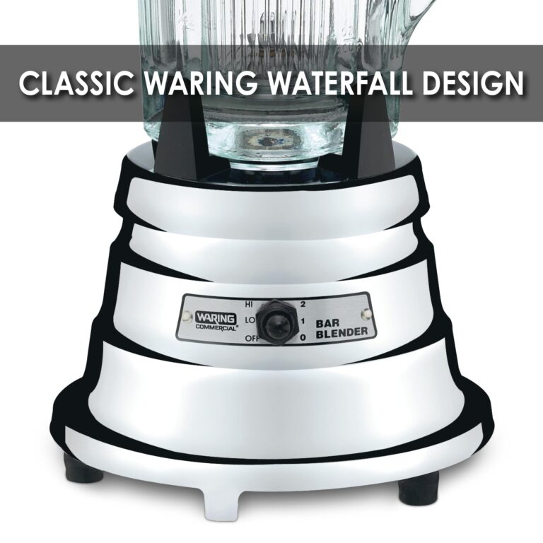 Waring Commercial BB900G 1/2 HP Chrome Bar Blender with 40-Ounce Glass Container Silver - Image 5