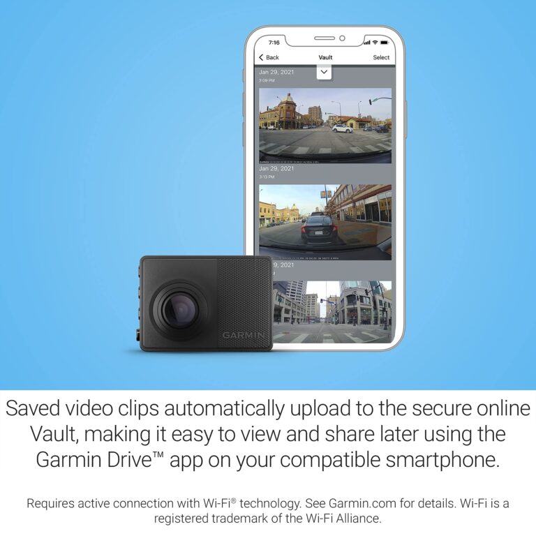 Garmin Dash Cam 67W, 1440p and Extra-Wide 180-degree FOV, Monitor Your Vehicle While Away w/ New Connected Features, Voice Control, Compact and Discreet, Includes Memory Card (Renewed) - Image 3