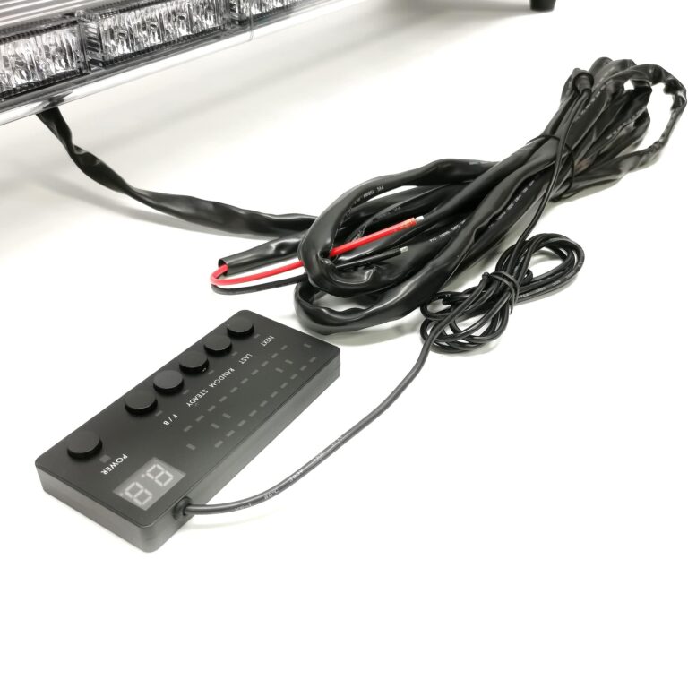 CFLMYYXGS 12V-24V 55" Inch 104 LED 26 Strobe Patterns Emergency Warning Amber LED Light bar Wrecker Beacon Vehicles Security Law Snowplow Tow Trucks Crane Flashing Lights - Image 2