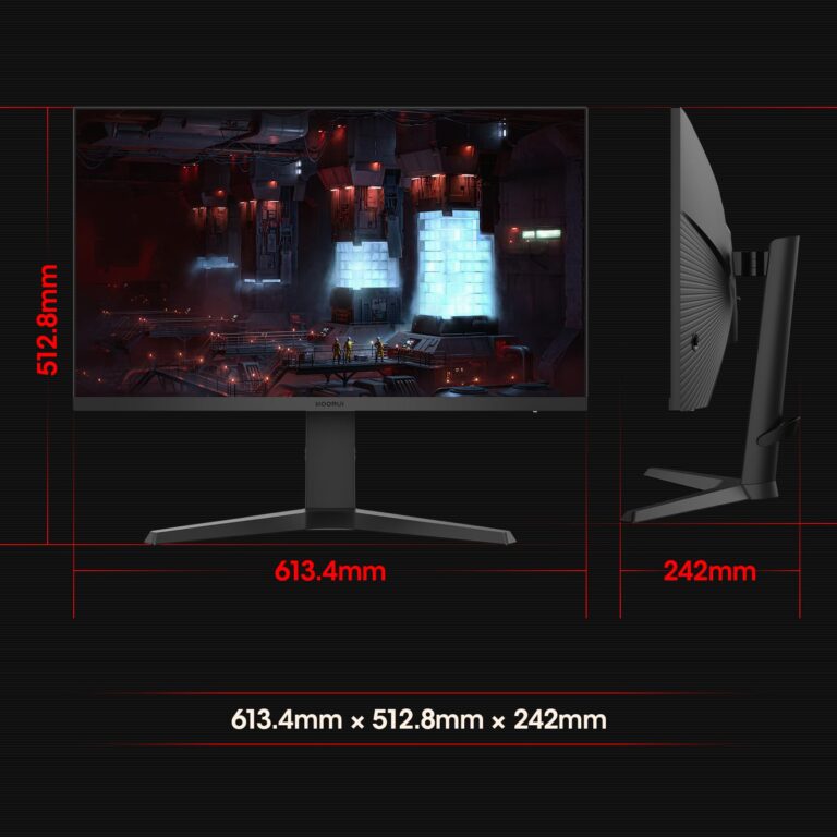 KOORUI 27 inch Gaming Monitor, WQHD (2560x1440) Computer Monitor, 240Hz, 1ms, AdaptiveSync Technology, HDR400, HDMI DisplayPort 2K Monitor, VESA Mountable, Tilt Adjustable, Eye Care, Black 27E3QK - Image 3