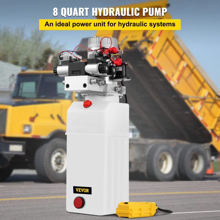 Happybuy Hydraulic Pump 12V DC Hydraulic Power Unit Double Acting Double Solenoid Hydraulic Power Pack Unit with 8L Plastic Tank Max Pressure 200 Bar for Car Liftng - Image 9