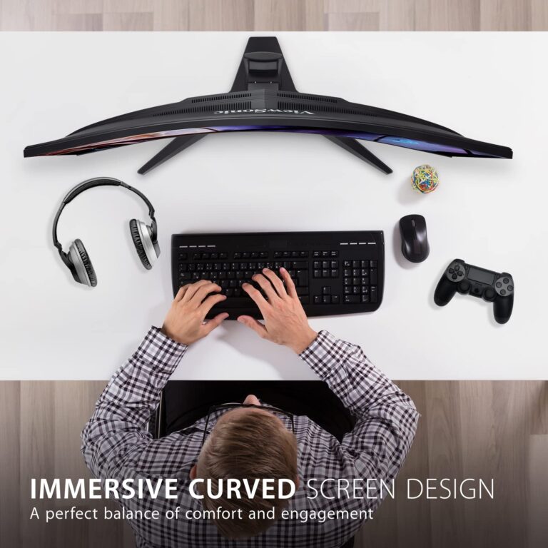 ViewSonic VX3418-2KPC 34 Inch 21:9 Curved 1440p 1ms 180Hz Gaming Monitor with FreeSync Premium, Eye Care, HDMI and Display Port - Image 7
