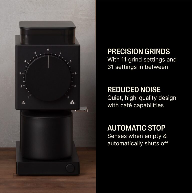 Fellow Gen 2 Ode Brew Grinder - Burr, Electric Coffee Bean Grinder with 31 Settings for Drip, French Press & Cold Brew - Small Footprint - Matte Black - Image 8