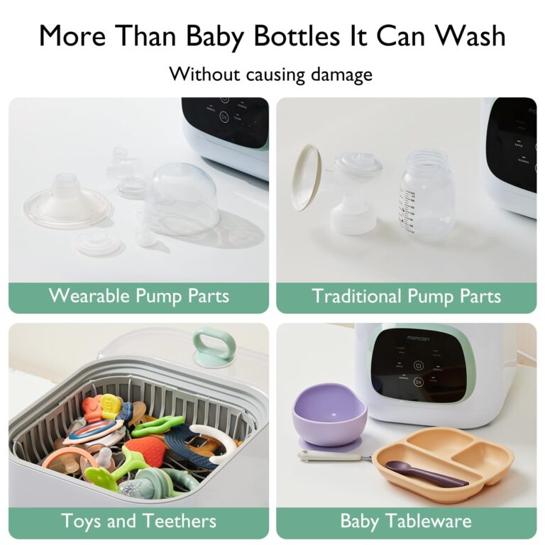 Momcozy KleanPal Pro Baby Bottle Washer & Momcozy Official Washing Block for Momcozy KleanPal Pro Baby Bottle Washer, 120 Tablets - Image 7