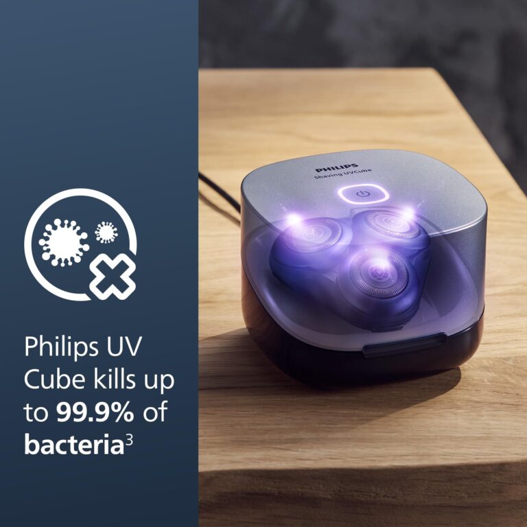 Philips Norelco Shaver Series 7000, Wet & Dry Electric Shaver with SenseIQ Technology, Pop-up Trimmer, Charging Stand, Travel Case, UV Sanitizing Cube, Model S7889/91 - Image 2