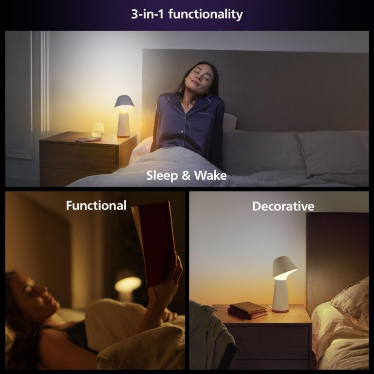 Philips Hue Twilight Smart Sleep and Wake-Up Lamp, White & Color Light, Bluetooth Compatible, Voice Control with Alexa, Apple Home & Google Assistant ​ - Image 3