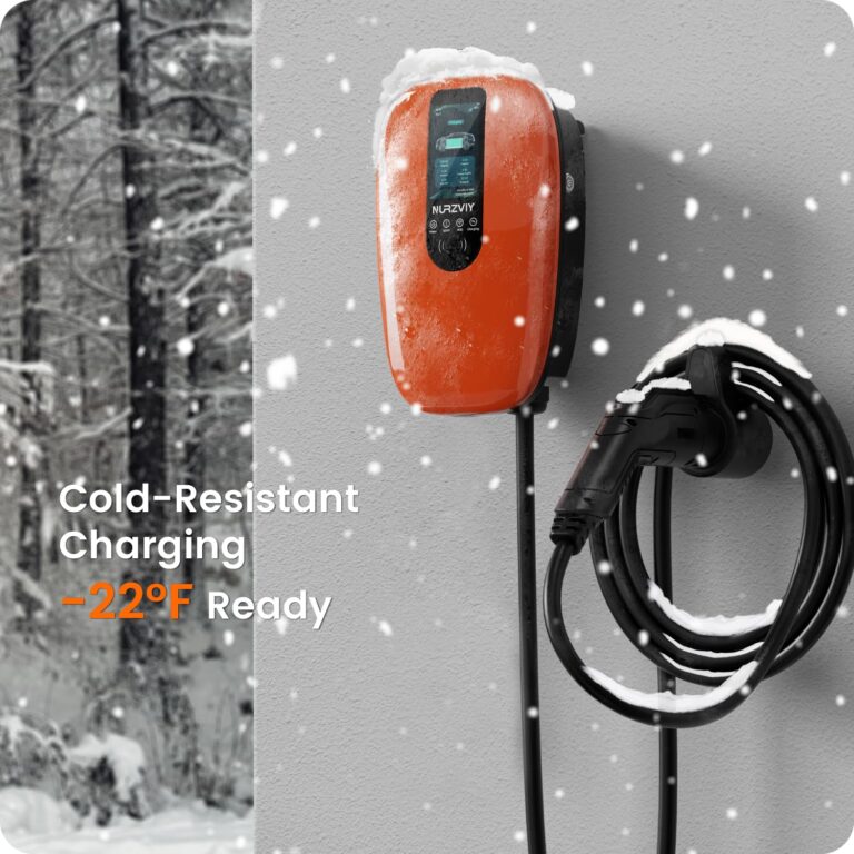 NURZVIY Level 2 EV Charger for Home 48 Amp 240V Electric Vehicle Charging Station with App Control, Indoor/Outdoor EVSE with WiFi/Bluetooth, Hardwired - Image 3