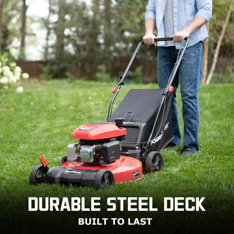 PowerSmart Lawn Mower Gas Powered, 17-Inch 144cc Engine 3-in-1 Walk-Behind Push Lawn Mower, Oil Included - Image 6