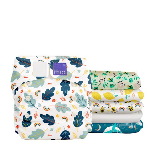 Bambino Mio, Miosolo Classic Reusable Cloth Diapers Set, Adjustable Size (Mixed)