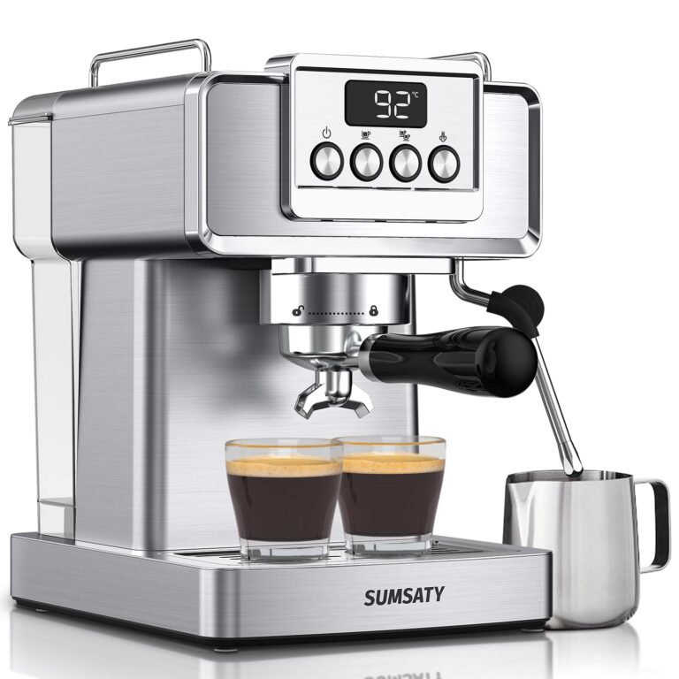 SUMSATY Espresso Machine 20 Bar With Milk Frother, Professional Coffee Maker, Stainless Steel for Home, Barista, Americano, Latte