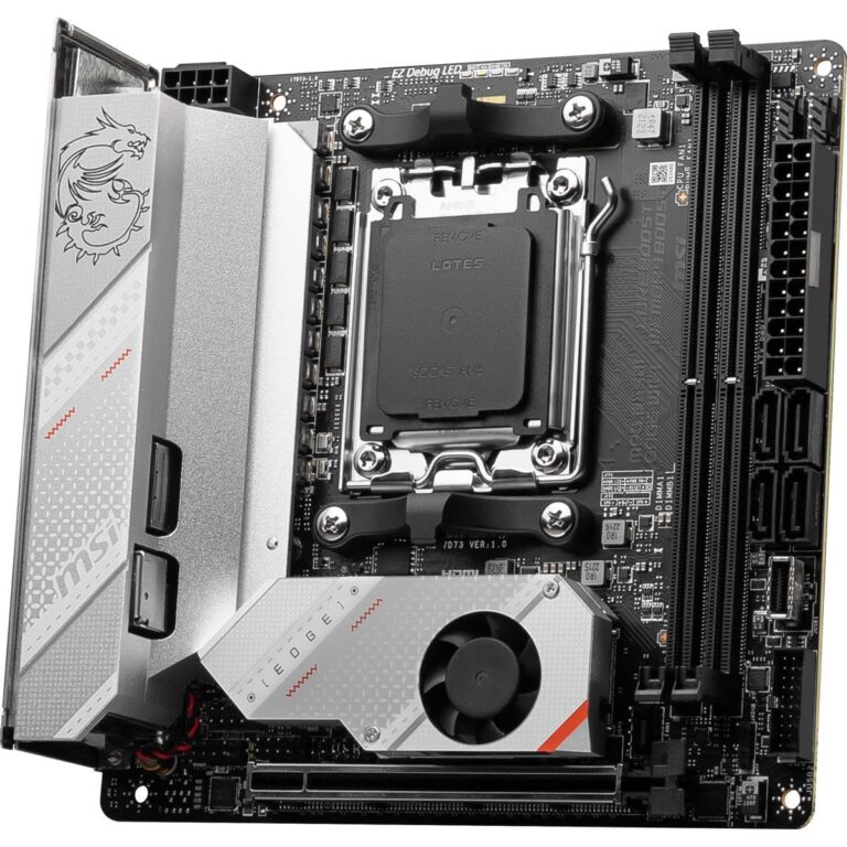 MSI MPG B650I Edge WiFi Gaming Motherboard (AMD Ryzen 9000/8000/7000 Series Processors, AM5, DDR5, PCIe 4.0, M.2, SATA 6Gb/s, USB 3.2 Gen 2, HDMI, Wi-Fi 6E, Bluetooth 5.3, 2.5Gbps LAN, Mini-ITX) - Image 6