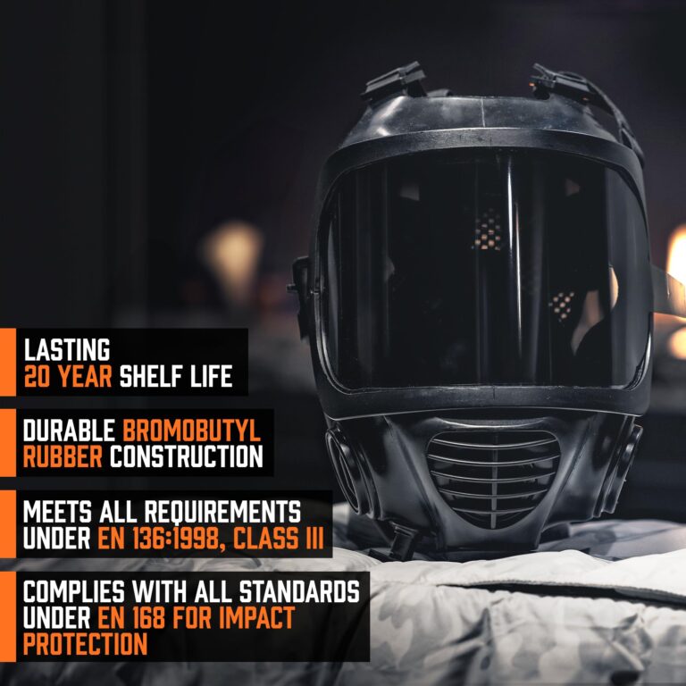 MIRA SAFETY M Certified CBRN Full Face Gas Mask Reusable Respirator Professional Grade (CM-6M Mask WITH Drinking System), 2 Piece Set - Image 2