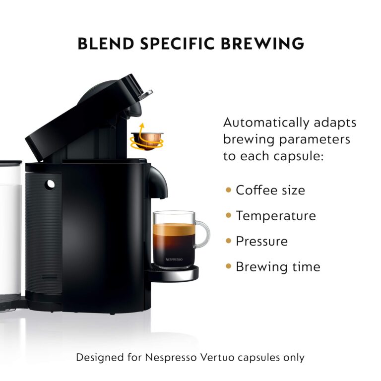 Nespresso VertuoPlus Deluxe Coffee and Espresso Maker Bundle with Aeroccino Milk Frother by De'Longhi, Black with Vertuoline Variety Pack Coffees included - Image 4