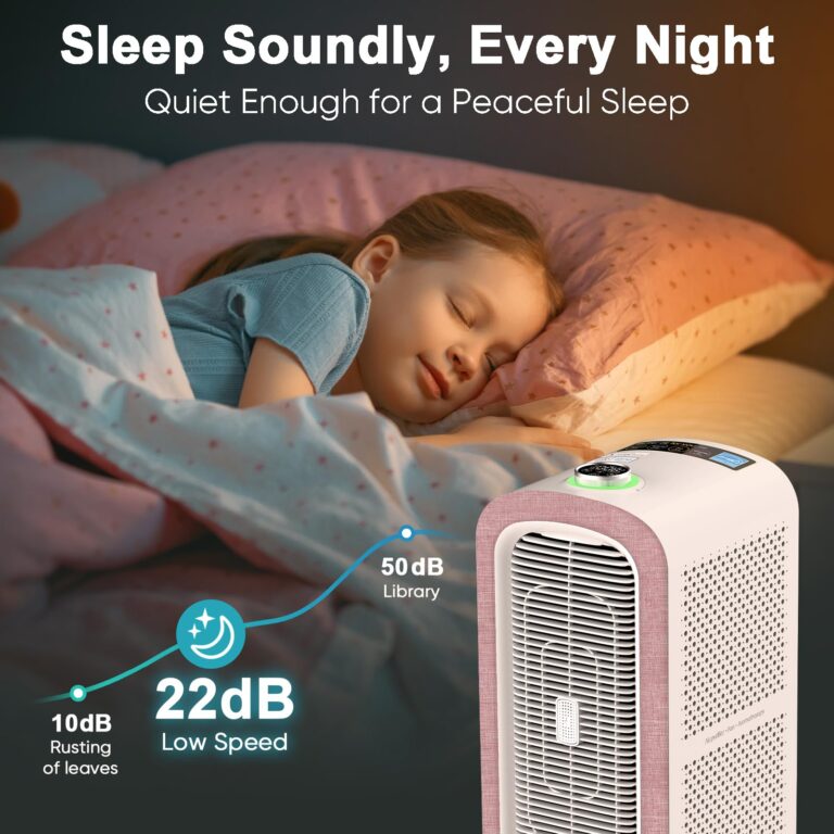 Jafända Large Room Air Purifier for Home up to 2105ft², Quiet Air Cleaner for Bedroom, 4×Ture HEPA 13 Activated Carbon Air Filter Removes 99.97% Pet Dander/Hair/Odor Allergies Dust Mold Smoke Pollen - Image 2