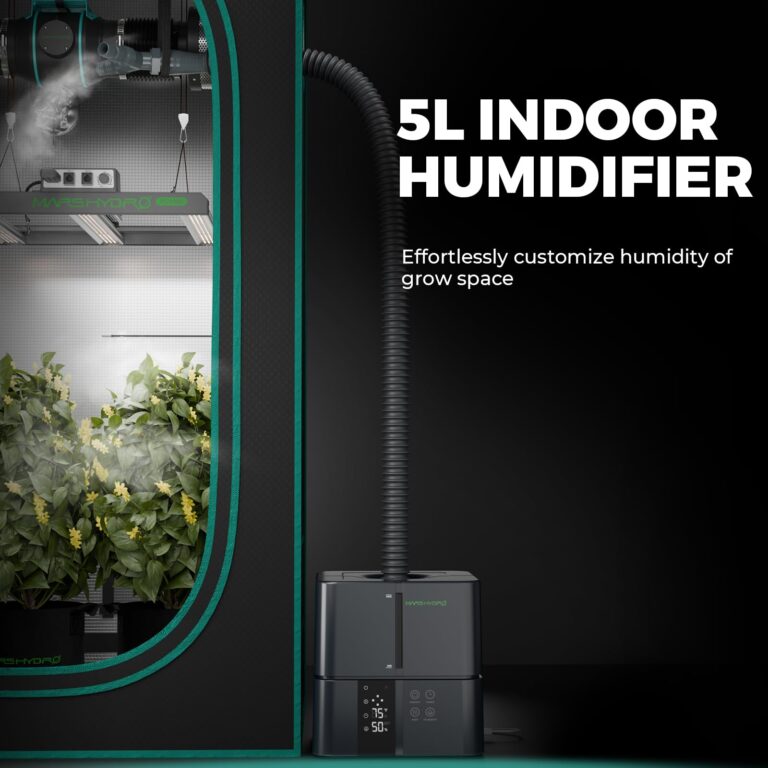 MARS HYDRO 2x2 Grow Tent (24"x24"x55") & Plant Humidifier 5L Combo Kit, Indoor Plant Growing Set, Maximizes Plant Yield in Hydroponics or Indoor Gardening - Image 5