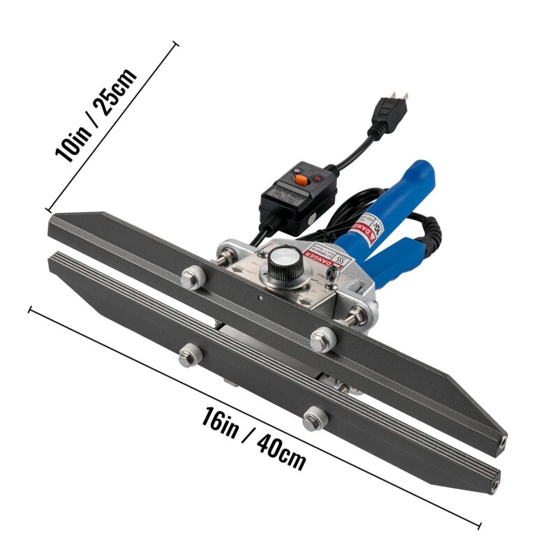 Happybuy FKR-400 Heat Crimp Sealer 16" Bag Crimper 500W/110V Handheld Portable with 0-250℃ Temperature Control for Mylar, Foil, Cellophane, Kraft Paper, BOPP Bags - Image 3
