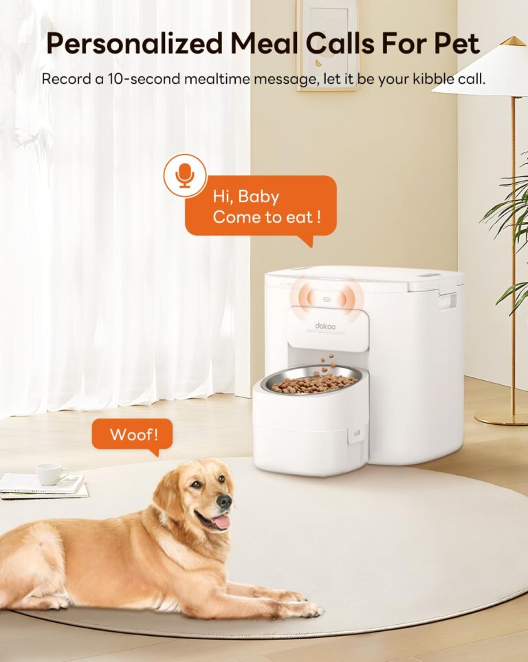 Automatic Dog Feeder for Large Breed, 15L/ 63Cups Vacuum-Sealed Storage & Timed Auto Dog Food Dispenser 2in1, Airtight 100% Freshness, Anti-Blockage, Support up to 22mm Pet Food, Stainless Steel Bowl - Image 3
