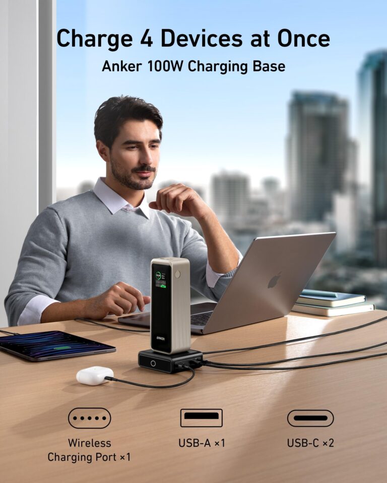 Anker Prime Power Bank, 27,650mAh 3-Port 250W Portable Charger for Travel, TSA-Approved, Smart App, for MacBook Pro/Air, iPhone 16/15/14 Series, Samsung, Laptops, and More - Image 3