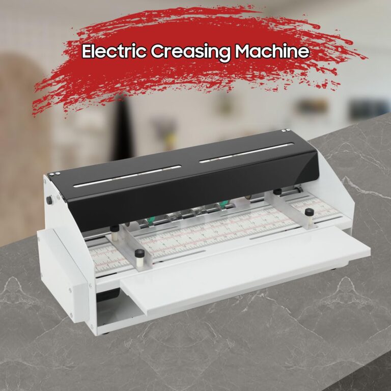 LALABU 3-in-1 Electric Creasing Machine 460mm 18inch Electric Paper Creaser Scorer Perforator Cutter Paper Folding Machine for Tickets Documents Cards Photos Invitations, 110V - Image 8