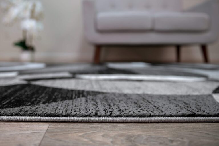 Rugshop Contemporary Abstract Circles Perfect for high Traffic Areas of Your Living Room,Bedroom,Home Office,Kitchen Area Rug 7'10" x 10'2" Gray - Image 5