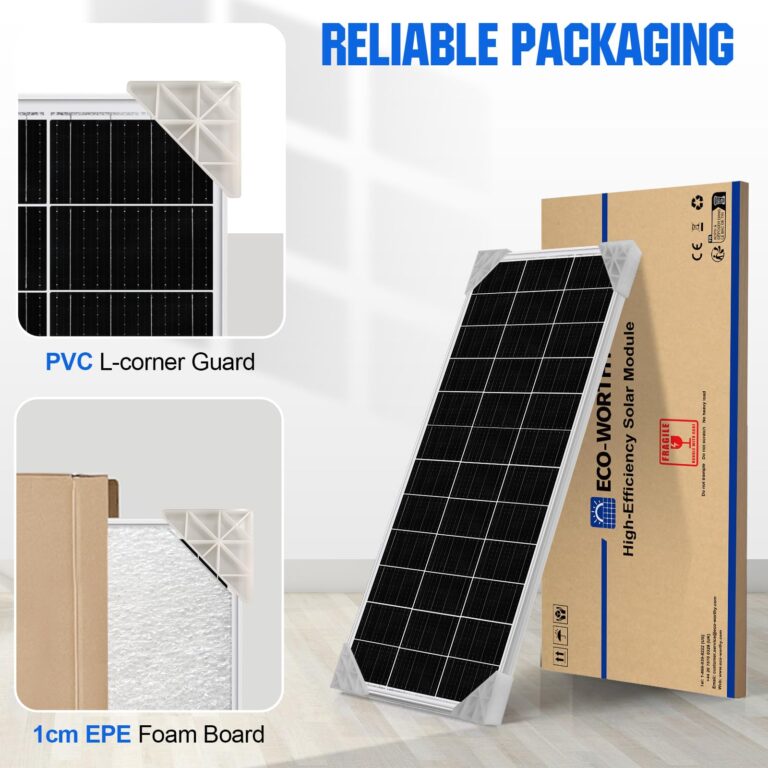 ECO-WORTHY 195 Watt Solar Panel 12 Volt Monocrystalline Solar Panel High Efficiency PV Module Power Charger for Sunsheds, Canopies, RVs, Farms and Other Off-Grid Applications - Image 7